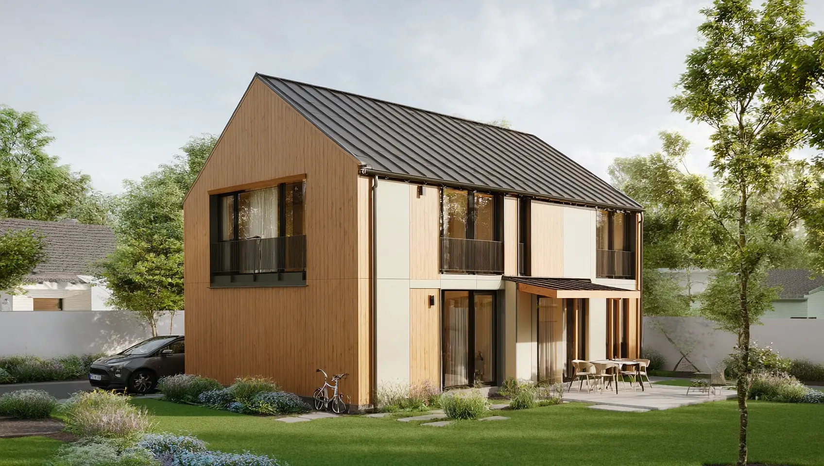 Дом 120 м² для семьи