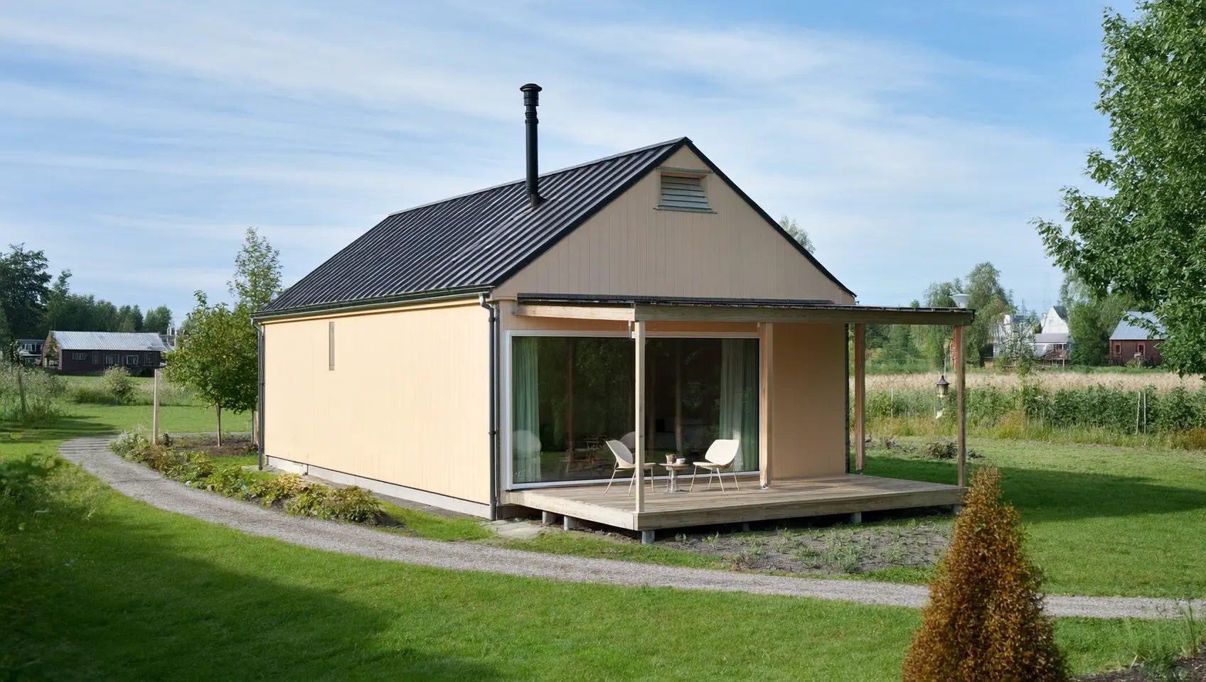 Компактный дом 80 м²