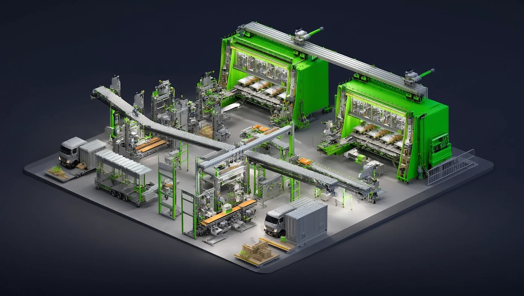 3D-модель мобильной фабрики панелей