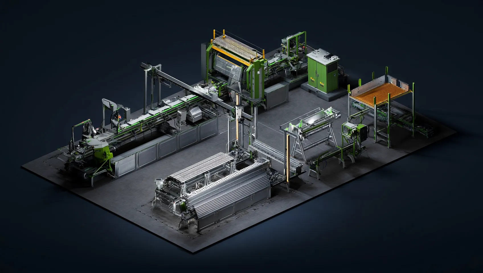 Изготовление панелей на фабрике