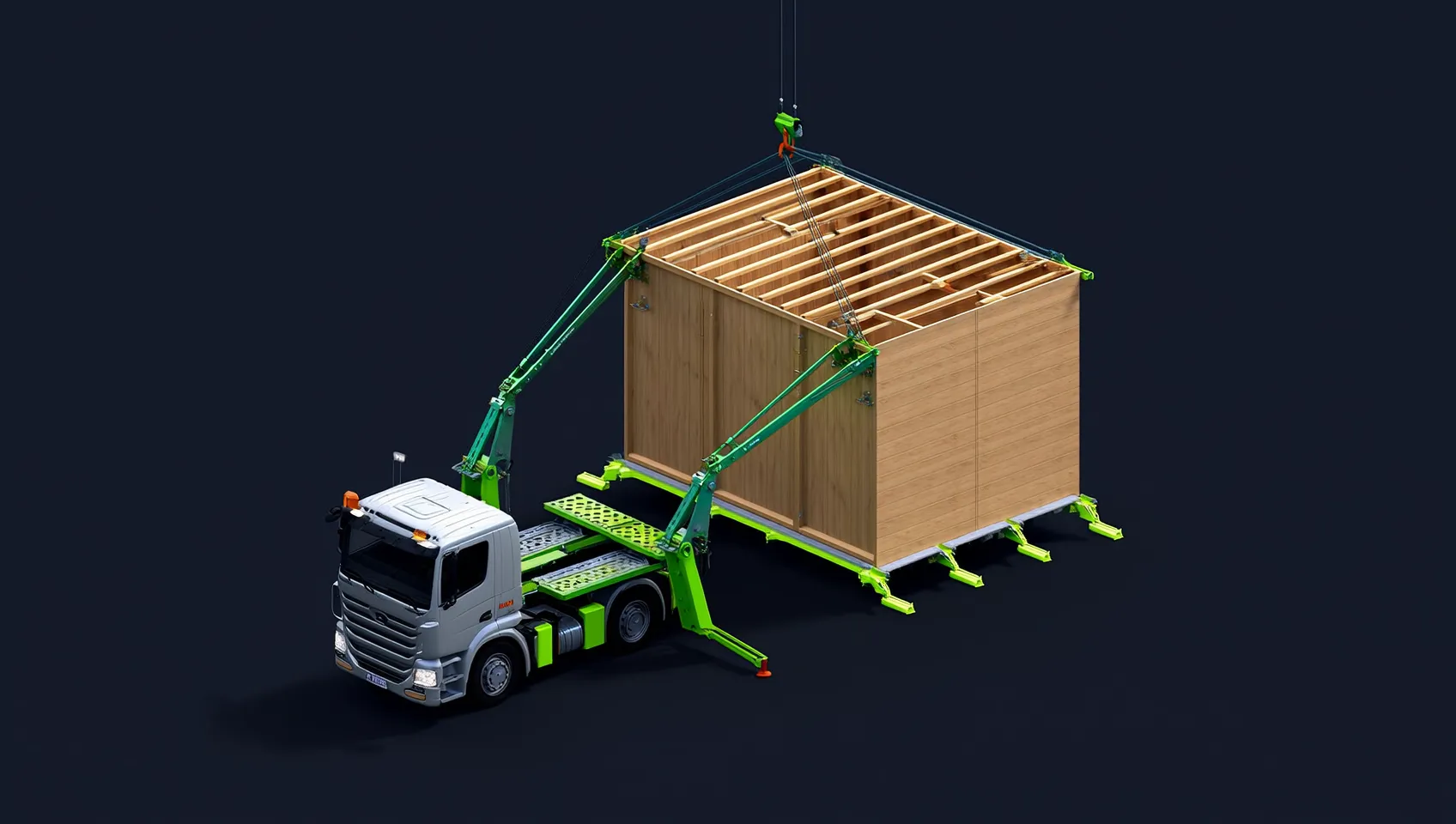 Монтаж коробки дома за несколько дней